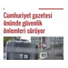 Cumhuriyet gazetesi önünde