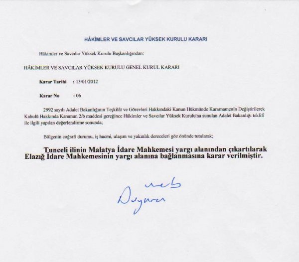 Hakimler ve Savcılar Kurulu Genel Kararı