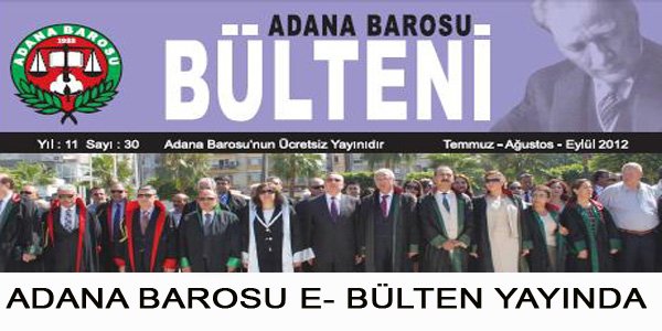 ADANA BAROSU 30. SAYI E-BÜLTEN