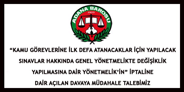 MÜDAHELE TALEBİMİZ HAKKINDA