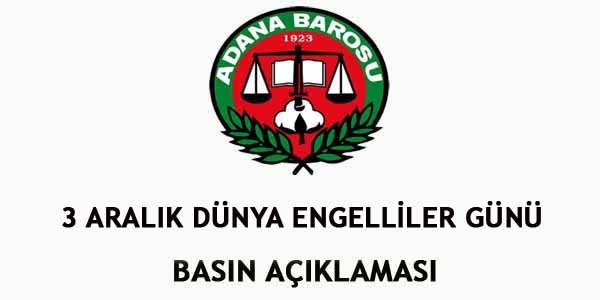 3 ARALIK DÜNYA ENGELLİLER GÜNÜ 