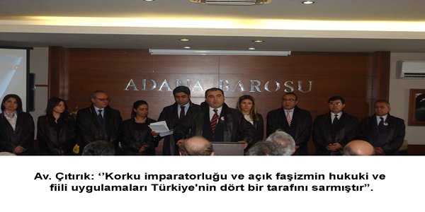 Av. Çıtırık: AVUKATLAR GÜNÜ BASIN AÇIKLAMASI