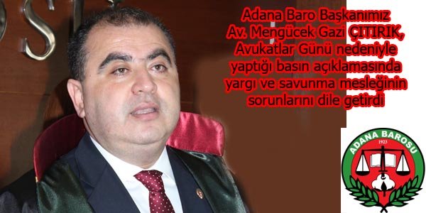 5 Nisan Avukatlar Günü nedeniyle basın açıklaması