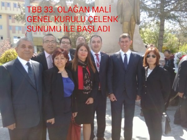 TBB 33. Olağan Mali Genel Kurulu Çelenk sunumu