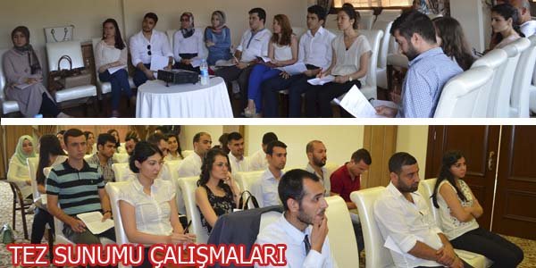 Tez sunumu çalışmaları