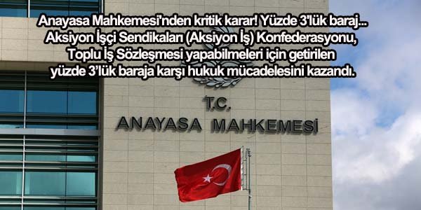 Anayasa Mahkemesi'nden kritik karar!