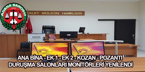 MONİTÖRLER YENİLENDİ