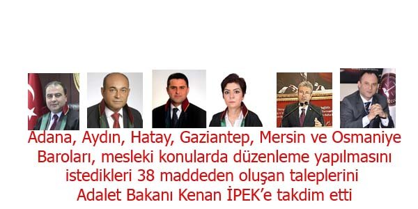 Adalet Bakanı Kenan İpek'e mesleki konularda talepler sunuldu