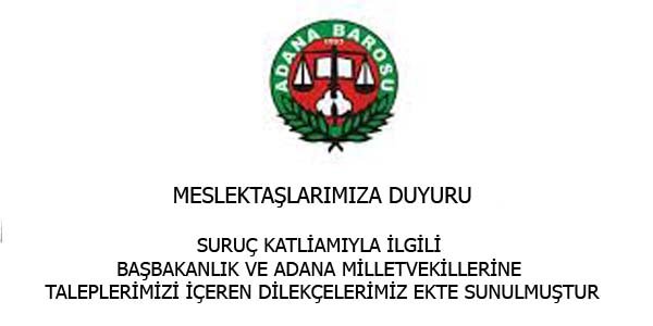 Suruç İlçesi'ndeki katliamla ilgili duyuru