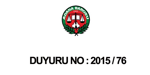 DUYURU NO 2015 / 76