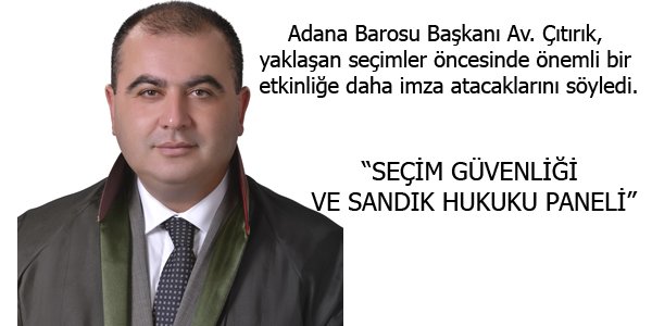 Çıtırık, yaklaşan seçimler öncesinde önemli bir etkinliğe daha imza atacaklarını söyledi.