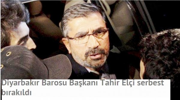 Tahir Elçi serbest bırakıldı