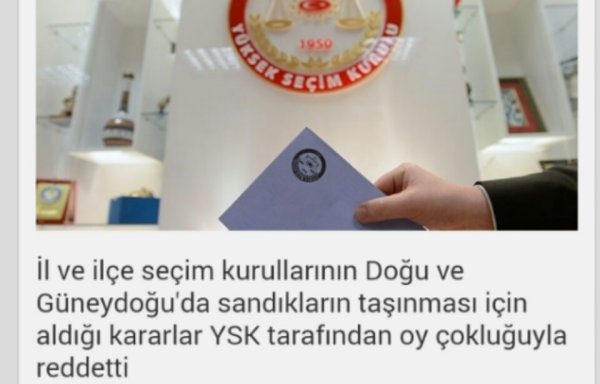 YSK, sandık raşıma taleplerini reddetti