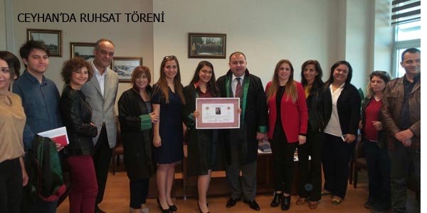 Av. Yüksel Fidan'a ruhsat töreni yapıldı