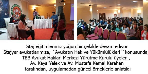 Staj eğitimlerimiz yoğun bir şekilde devam ediyor.