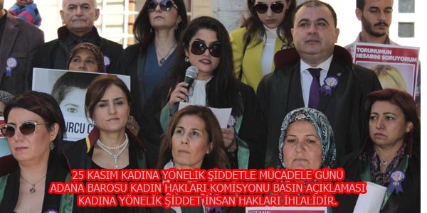 Kadına Yönelik Şiddetle Mücadele Günü Basın açıklaması