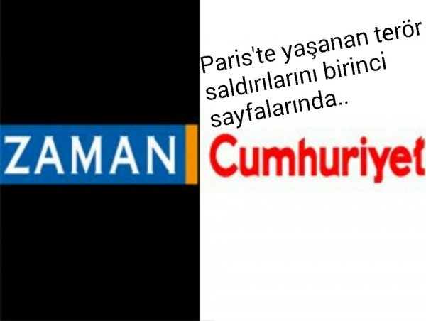 Terörü lanetleyen manşet