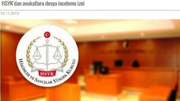 HSYK'dan avukatlara dosya inceleme izni