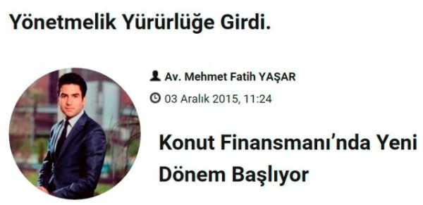 Yönetmelik Yürürlüğe Girdi. Konut Finansmanı’nda Yeni Dönem Başlıyor