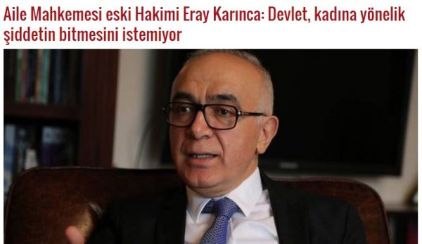 Devlet, kadına yönelik şiddetin bitmesini istemiyor