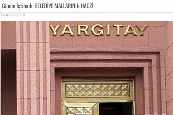 YARGITAY 8. HUKUK DAİRESİ KARARI; KAMU HİZMETİNDE KULLANILAN MALLARIN HACZİ