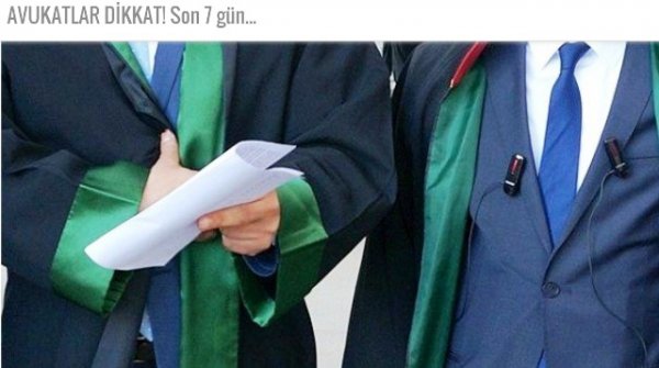 Avukatlara 01 Ocak 2016 tarihine kadar vergi dairelerine