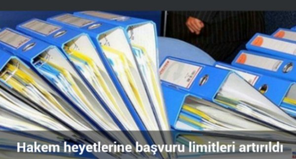 Hakem heyetlerine limitler