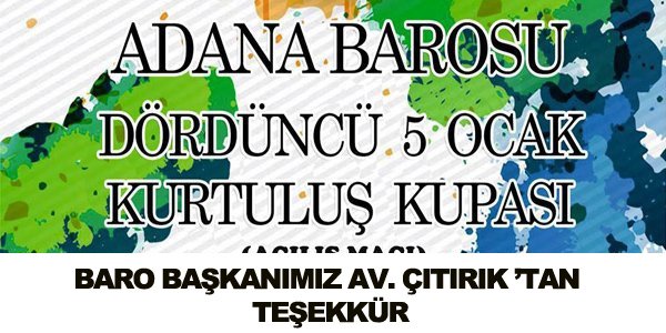Av. ÇITIRIK'TAN TEŞEKKÜR MESAJI