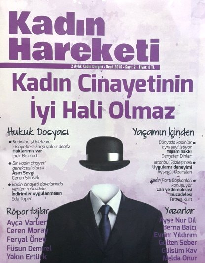 Kadın Hareketi Dergisi baro odalarında mevcuttur