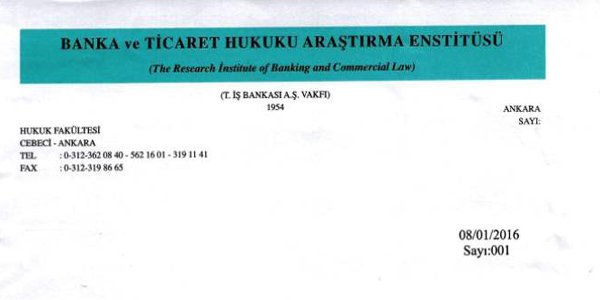BANKA VE TİCARET HUKUKU