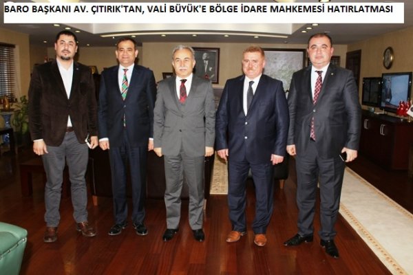 Vali Büyük'e Bölge İdare Mahkemesi hatırlatması