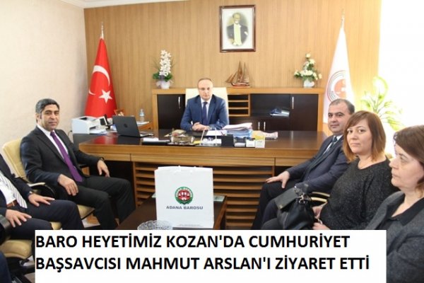 Kozan Cumhuriyet Başsavcısı Mahmut Arslan