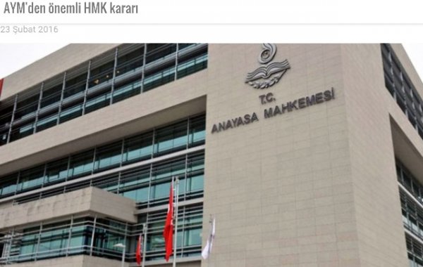 AYM'den önemli HMK kararı
