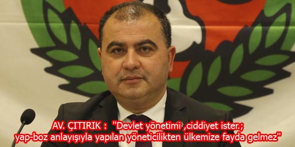 Devlet yönetimi ,ciddiyet ister