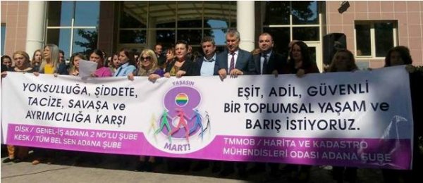 8 Mart Dünya Emekçi Kadınlar Günü DİSK, KESK