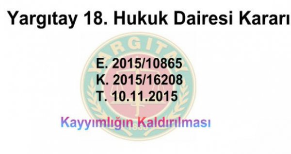 Kayyımlığın Kaldırılması