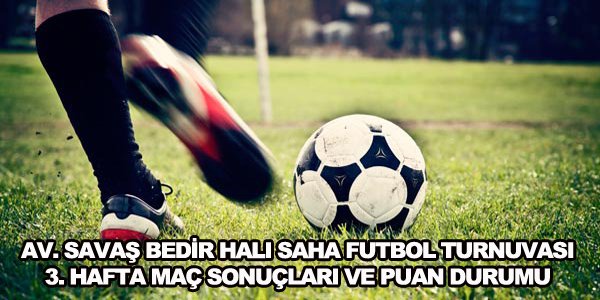 3. HAFTA MAÇ SONUÇLARI VE PUAN DURUMU 21.02.2016