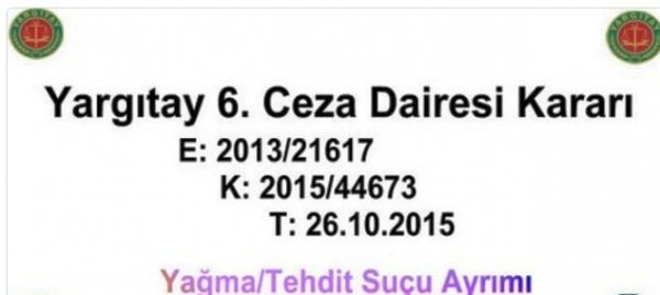 6. Ceza Dairesi         2013/21617 E.  ,  2015/44673 K.