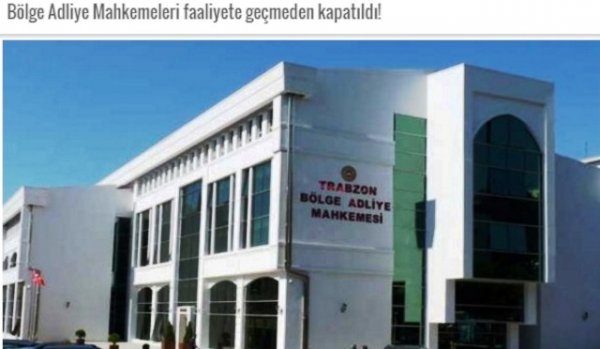 Bölge Adliye Mahkemeleri faaliyete geçmeden kapatıldı!