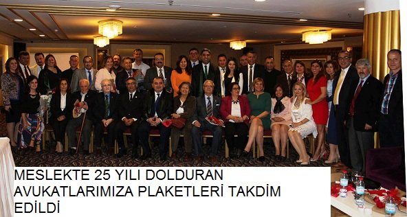 25 yılı dolduran 39 meslektaşımıza 