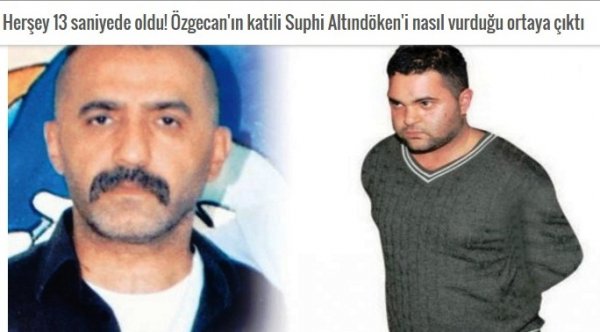 Herşey 13 saniyede oldu! Özgecan'ın katili Suphi Altındöken'i nasıl vurduğu ortaya çıktı