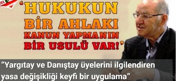 Yargıtay ve Danıştay üyelerini ilgilendiren 