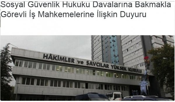 HÂKİMLER VE SAVCILAR YÜKSEK KURULU GENEL SEKRETERLİĞİ 