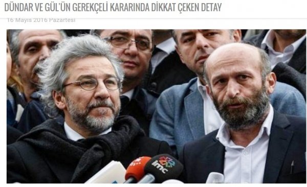 DÜNDAR VE GÜL'ÜN GEREKÇELİ KARARINDA DİKKAT ÇEKEN DETAY
