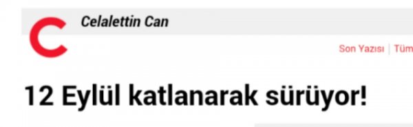 12 Eylül katlanarak sürüyor