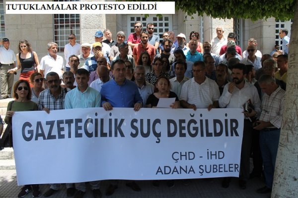 TUTUKLAMALAR PROTESTO EDİLDİ
