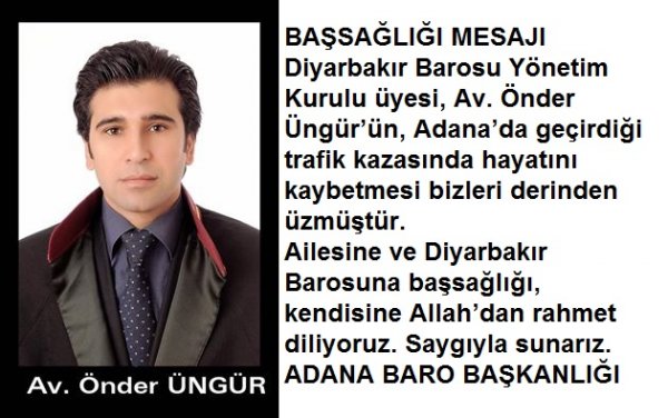 Av. Önder Üngür vefat