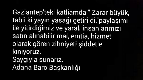 Yayın yasağına tepki