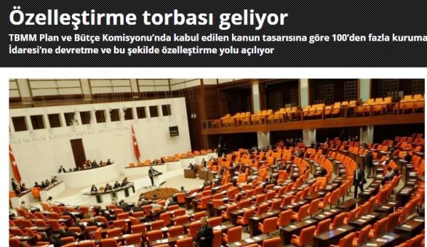 Torba Paketten Özelleştirme