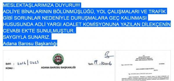 MESLEKTAŞLARIMIZA DUYURU!!! (25.10.2016)